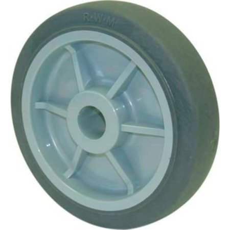 RWM CASTERS 4in x 1-1/4in Performance TPR Wheel with Ball Bearing for 3/8in Axle - RPB-0412-06